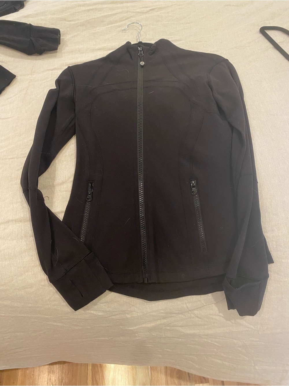 lululemon athletica Black Full-Zip Bomber Jacket